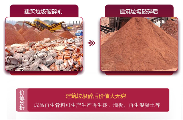 大件垃圾破碎机 建筑垃圾破碎机 环保型建筑垃圾